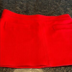 Vibrant Red Mini Skirt